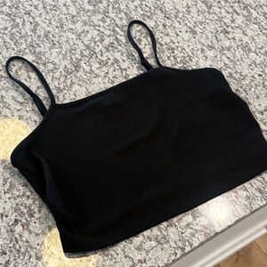 Sincerely Jules Black Cropped Cami Tank